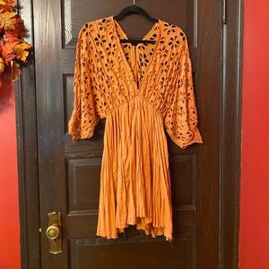 Free People burnt orangey Dress - Medium